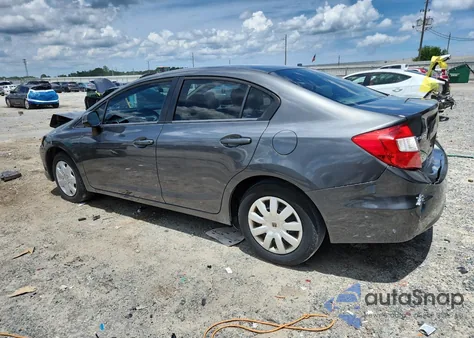 2012 Honda Civic Lx from USA, damaged, VIN 2HGFB2F58CH331218